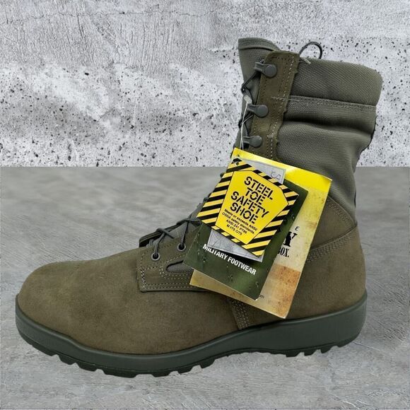 Belleville Combat Boots 650 Steel Toe Military Flight Green Gore-Tex Size 15R - Picture 5 of 16